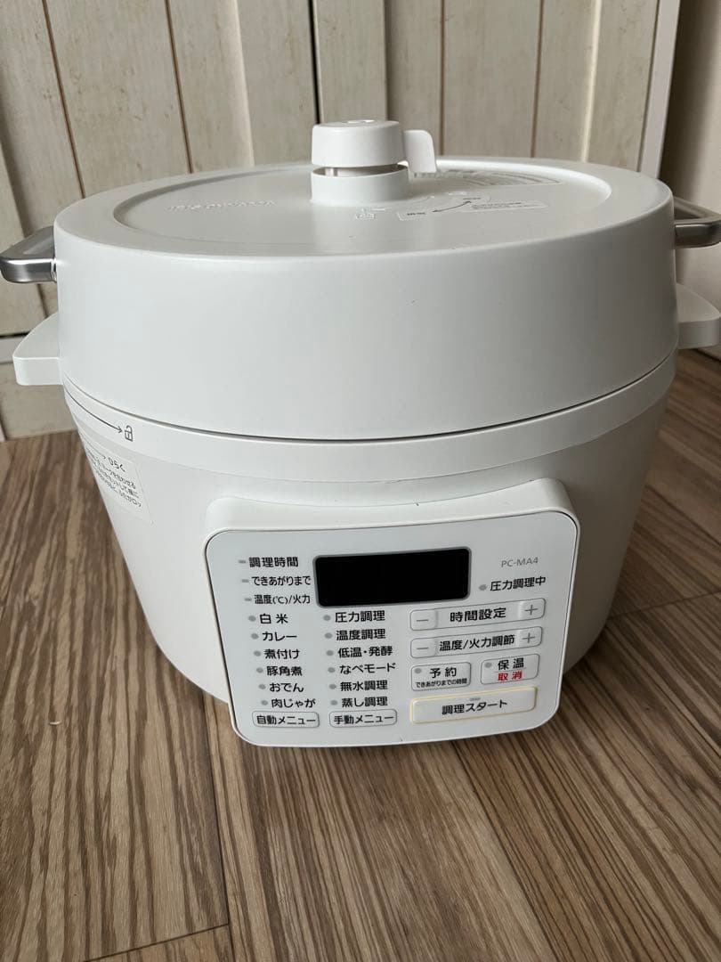 IRIS OHYAMA 電気圧力鍋 PC-MA4 ホワイト