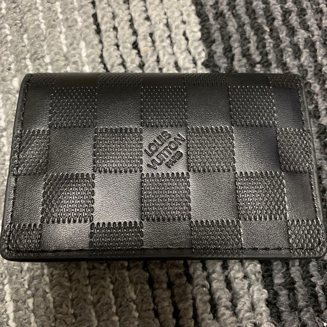 LOUIS VUITTON ブラック ダミエ 名刺入れ ヴィトン