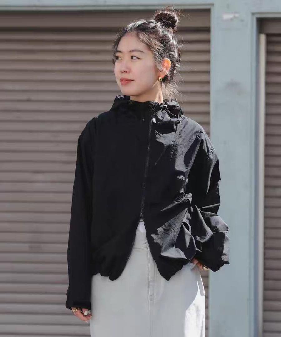 DANTONダントン　ダントン ナイロンフードコート ブラック M (38)