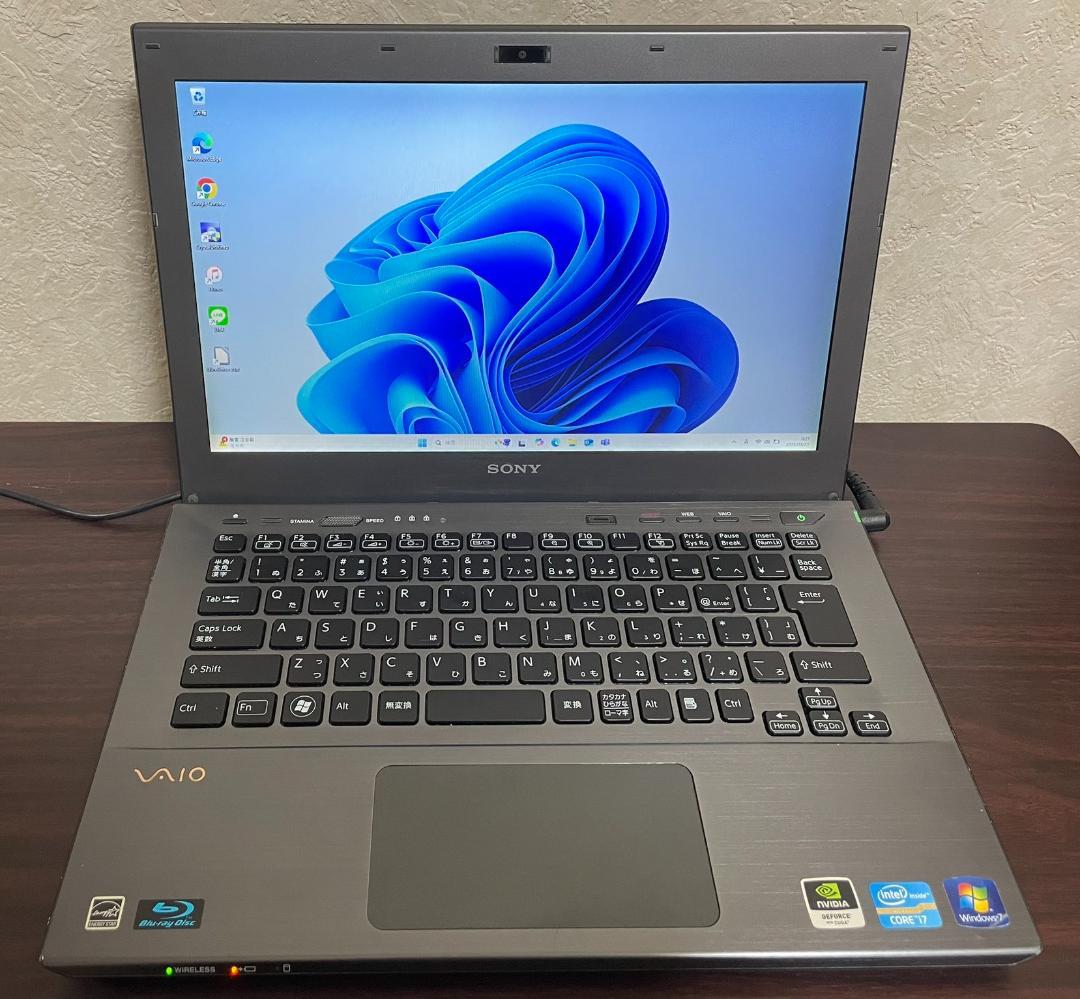 SONY VAIO i7搭載 ブルーレイ 8GB SSD240GB アダプタ有