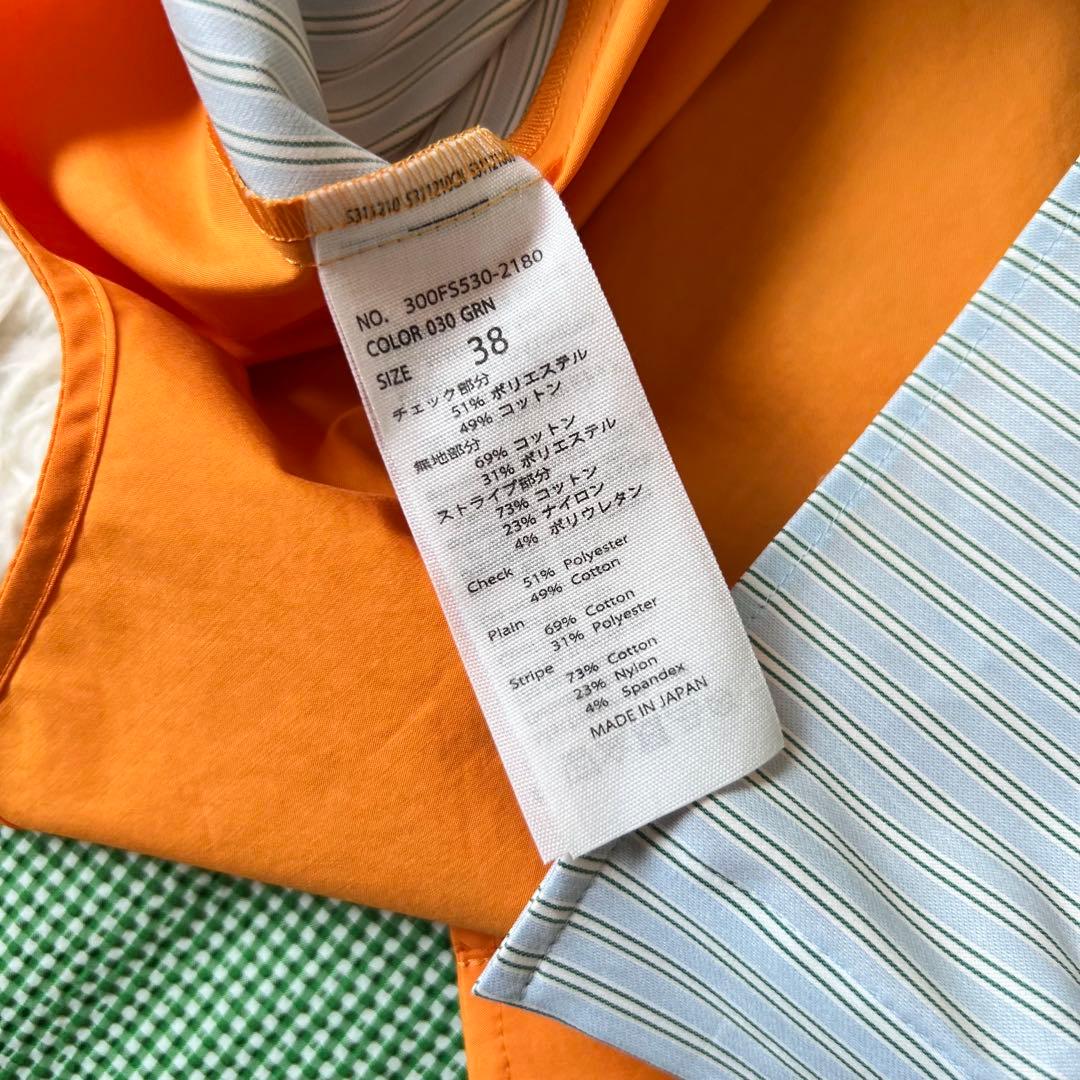 ENFOLD エンフォルド サッカーギンガム ホールSHIRT