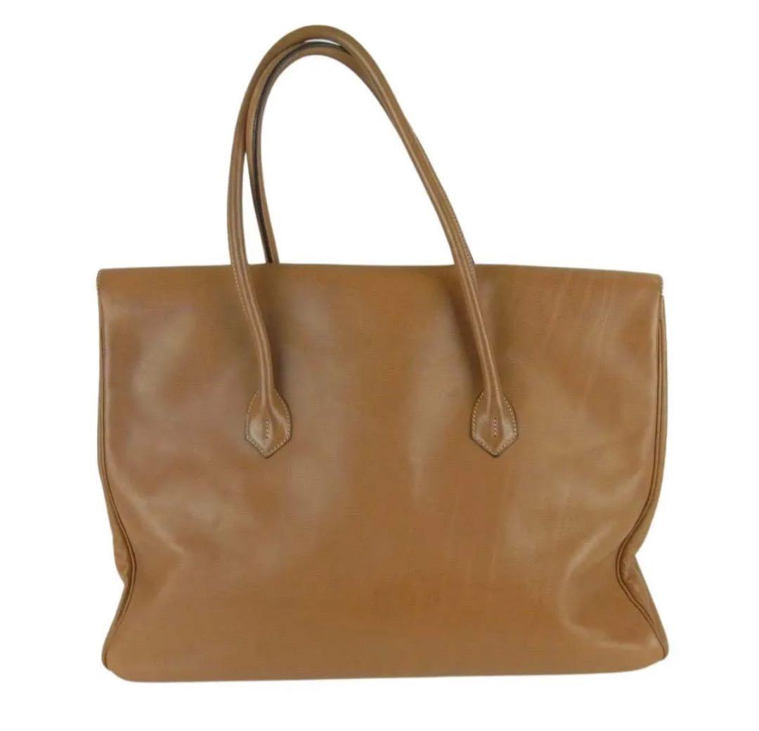 Ciseiシセイ　フラップトートバッグ　キャメル　983