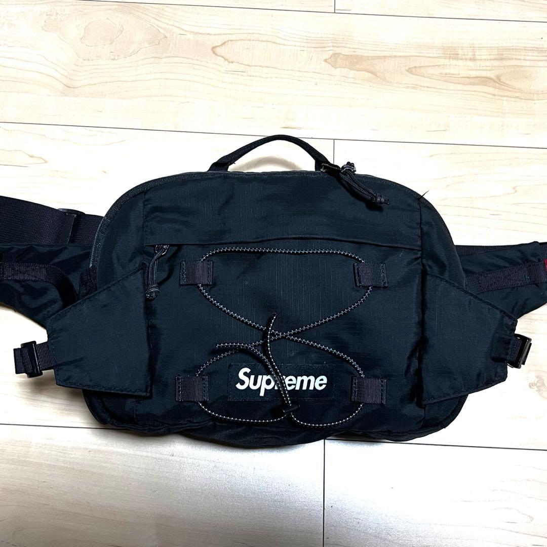 【美品】Supreme シュプリーム 17ss waist bag 黒
