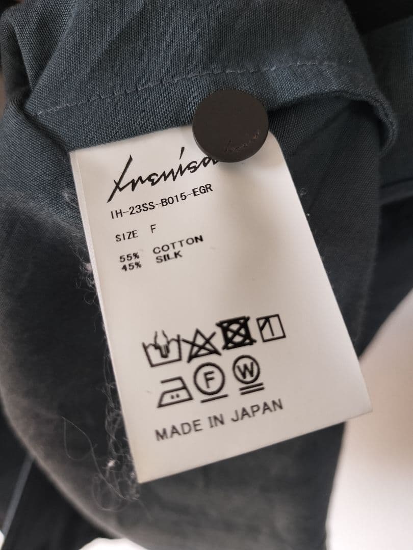 IRENISA/イレニサ/OPEN COLLAR CUTTING SHIRT