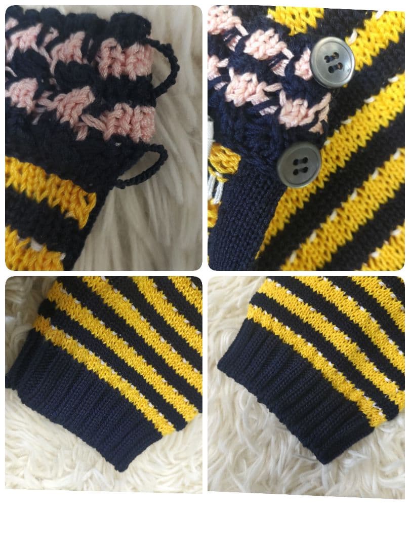 MIU MIU 　ミュウミュウ　ニットワンピース　半袖　ボーダー　ストライプ