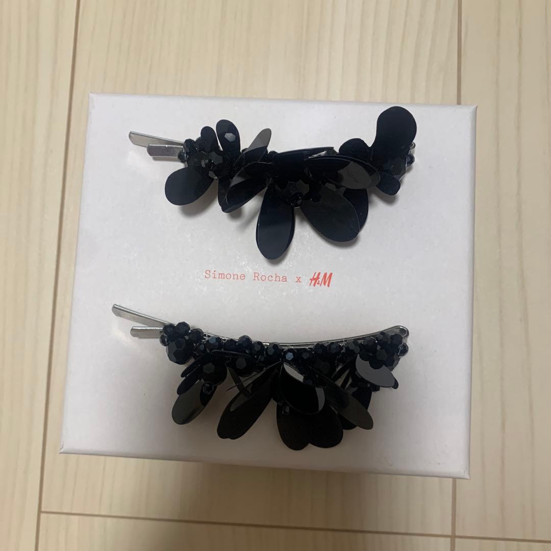 Simone Rocha x  ブラックヘアピン2個セット