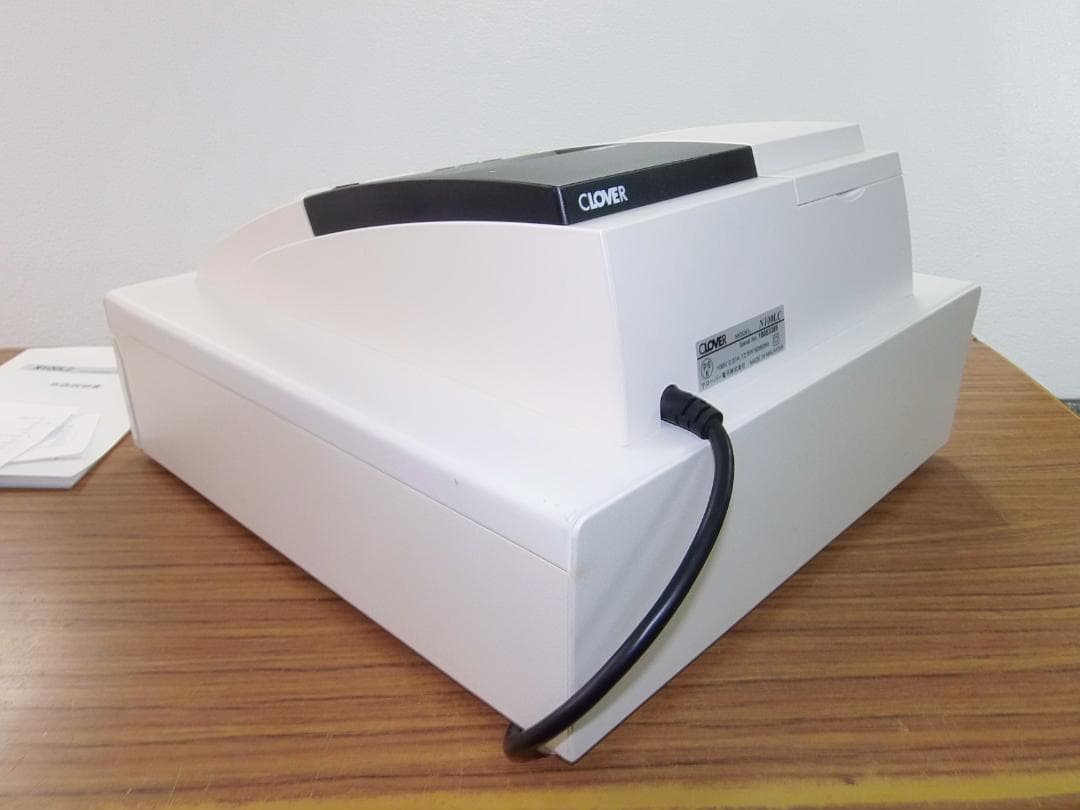 325簡単レジ　クローバー電子　100LC　レジスター 4部門