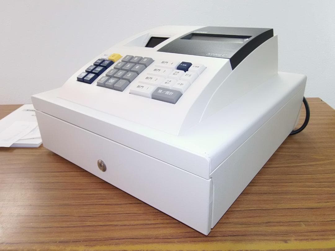 325簡単レジ　クローバー電子　100LC　レジスター 4部門