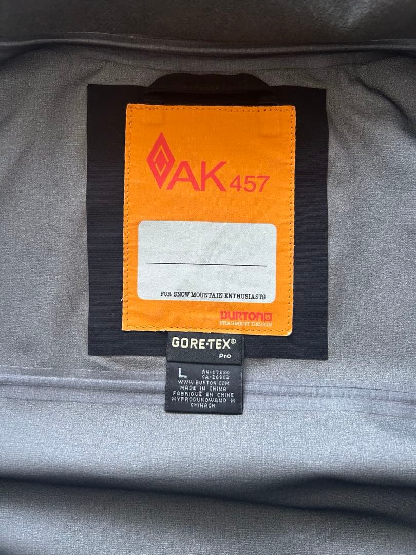 BURTON AK457 GORE-TEX RECCOスノーボードウェア黒L