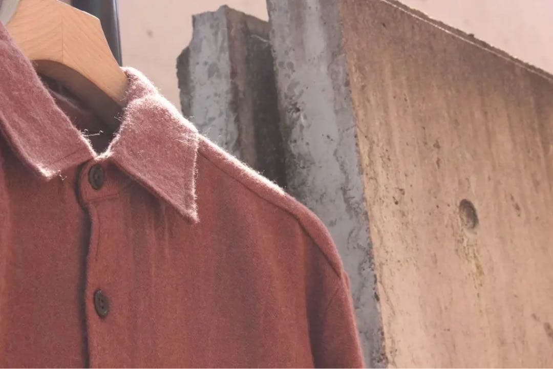 トップス Evan Kinori TWO POCKET SHIRT LINEN WOOL