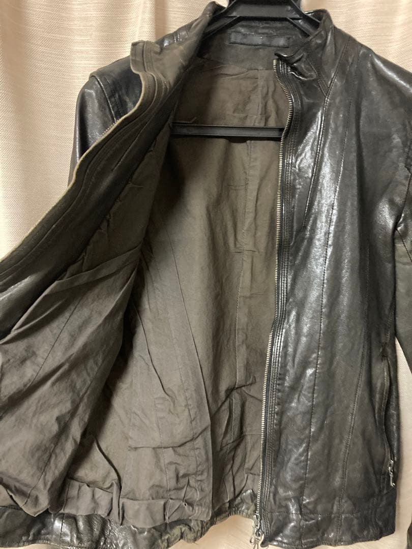 JULIUS 2009AW　レザージャケット　ラムレザー　サイズ1