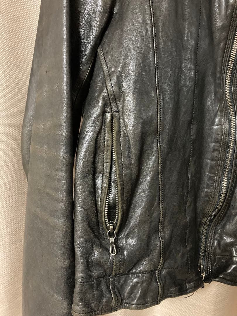 JULIUS 2009AW　レザージャケット　ラムレザー　サイズ1