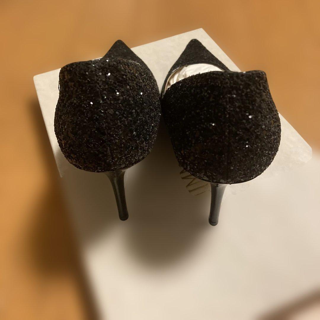 【美品】JIMMY CHOO グリッターパンプス　34