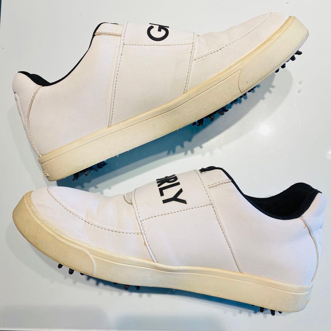 PEARLY GATES　89　ゴルフシューズ　靴　スパイク　ホワイト　24cm