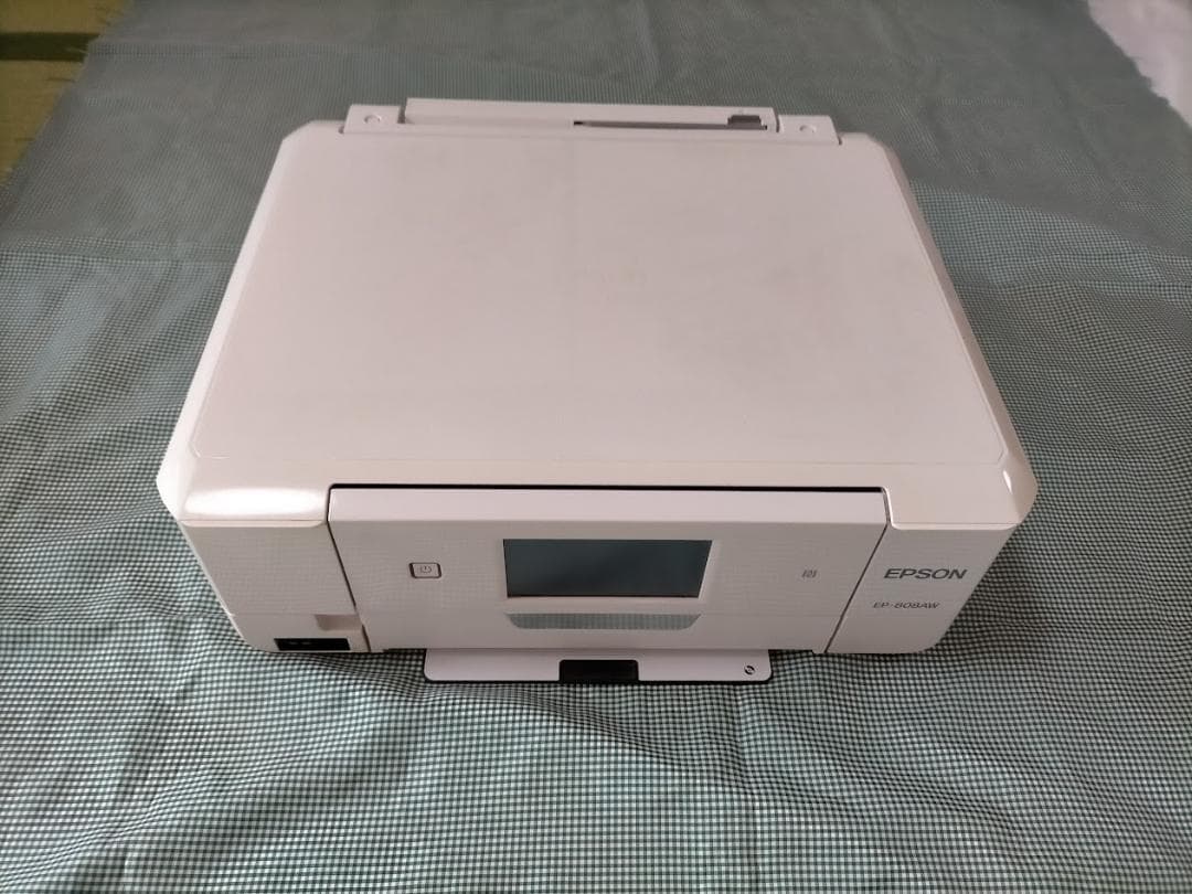 中古　エプソンインクジェットプリンター　EP-808AW　インク付き