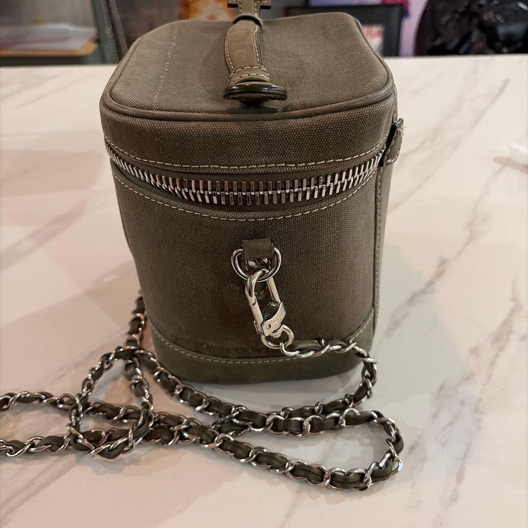 レディメイド キャンバス 2WAYバニティバッグ カーキ