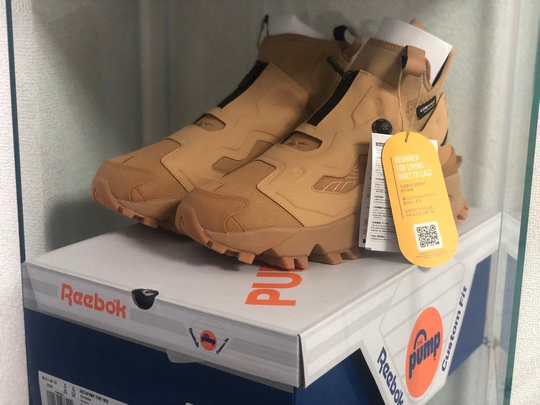 【新品】リーボック　インスタ ポンプフューリー ミッド / キャメル　27cm