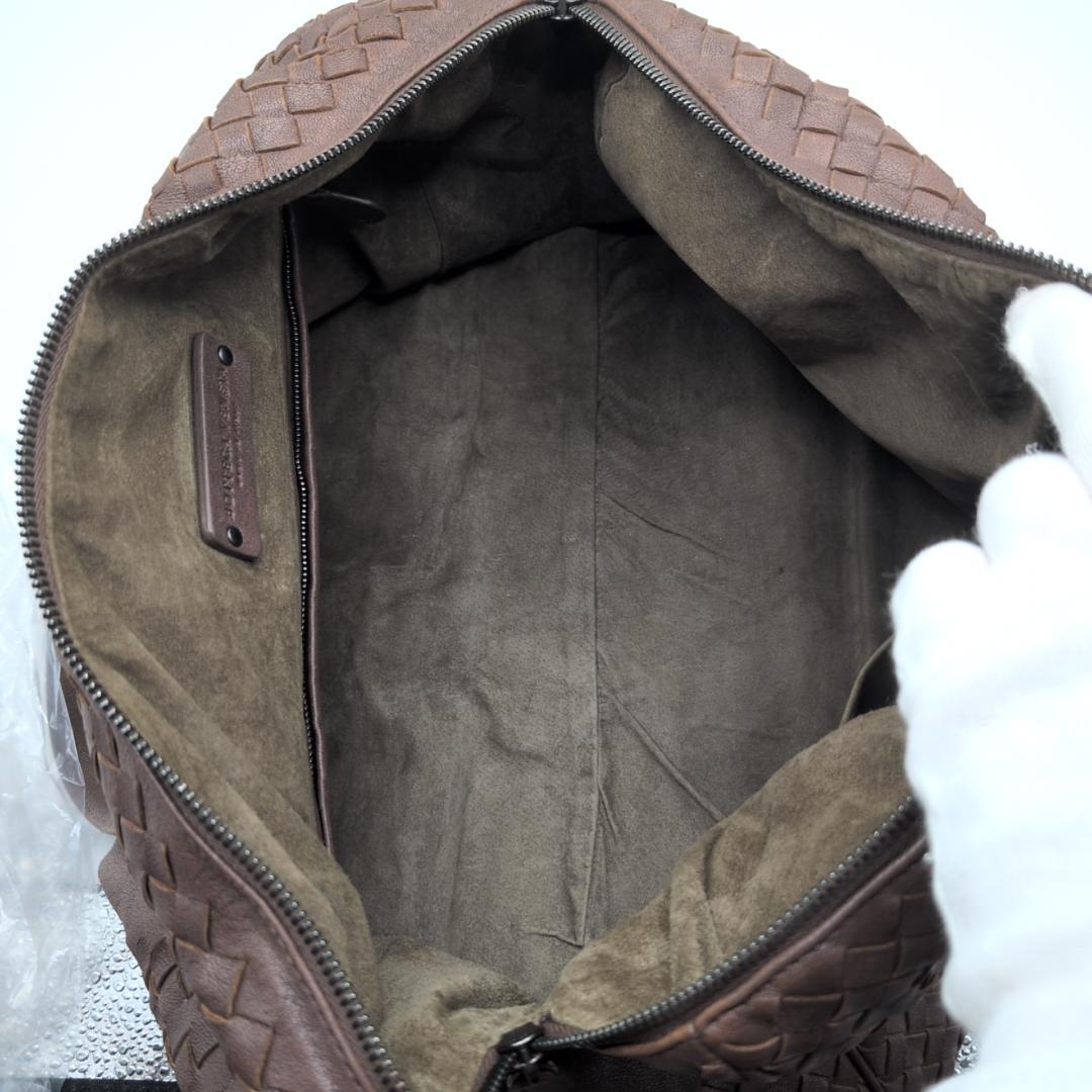 良品✨　ボッテガヴェネタ ボストンバッグ イントレチャート ブラウン GY