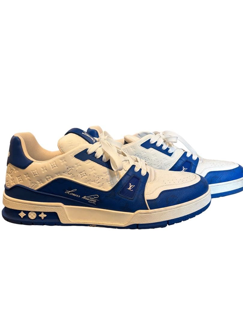 美品　Louis Vuitton スニーカー ホワイト/ブルー