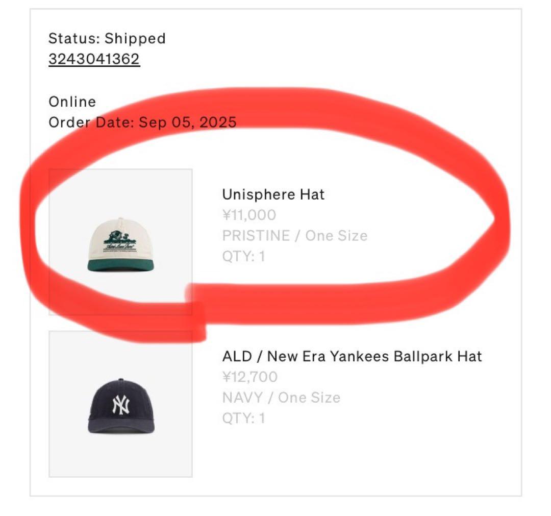 AIME LEON DORE ベースボールキャップ ベージュ/グリーン