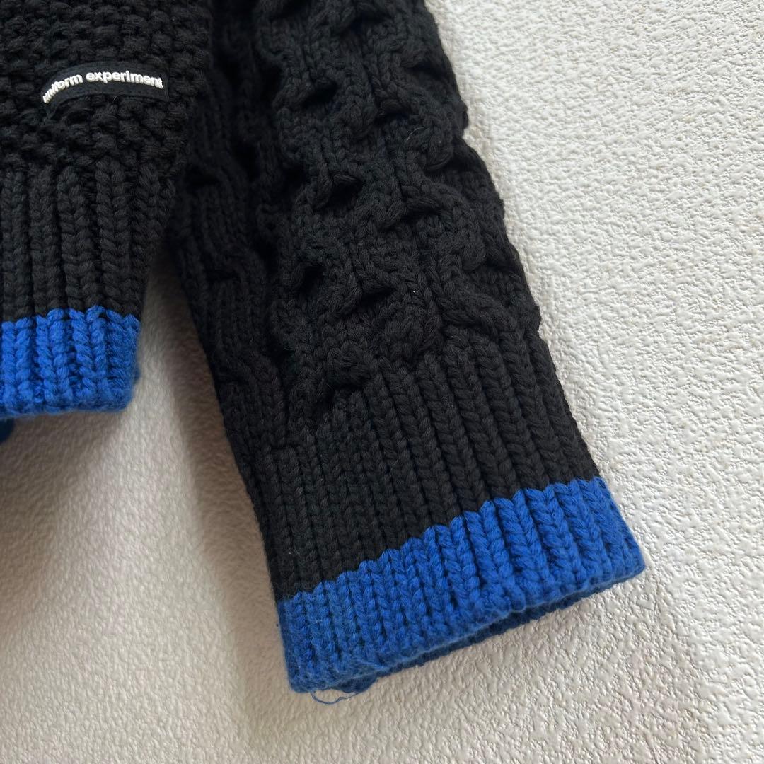 uniform experiment ユニフォームエクスペリメント ニット 黒