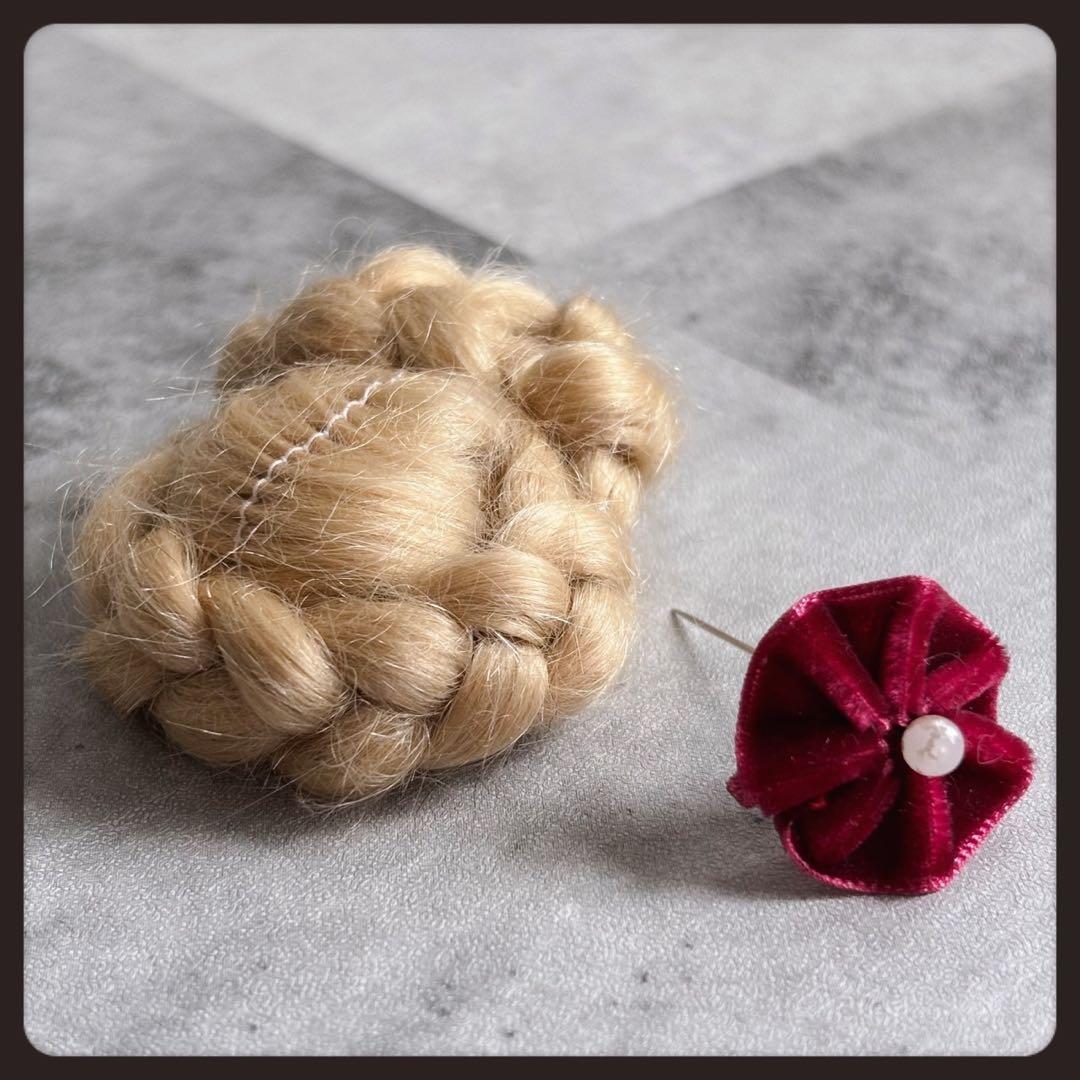 アンティーク 青い目の少女オールビスクドール ミニョネット