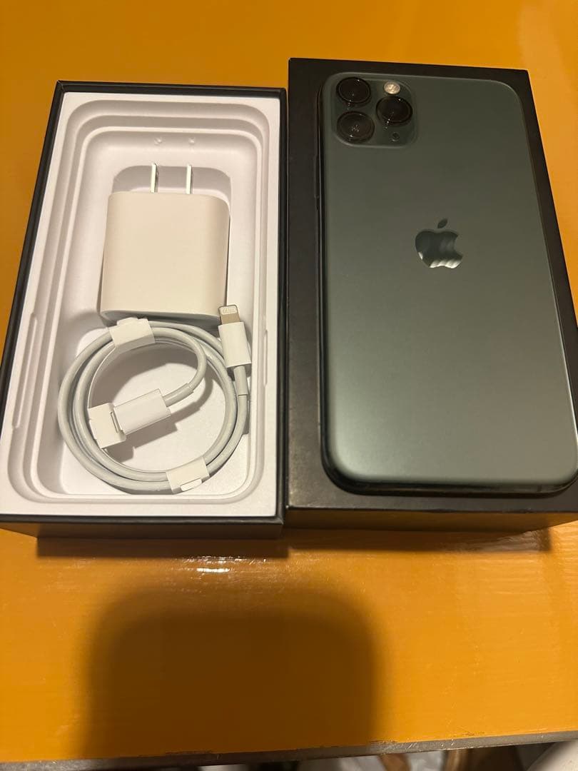 【美品】【箱、充電器】iPhone 11 Pro ミッドナイトグリーン 64GB