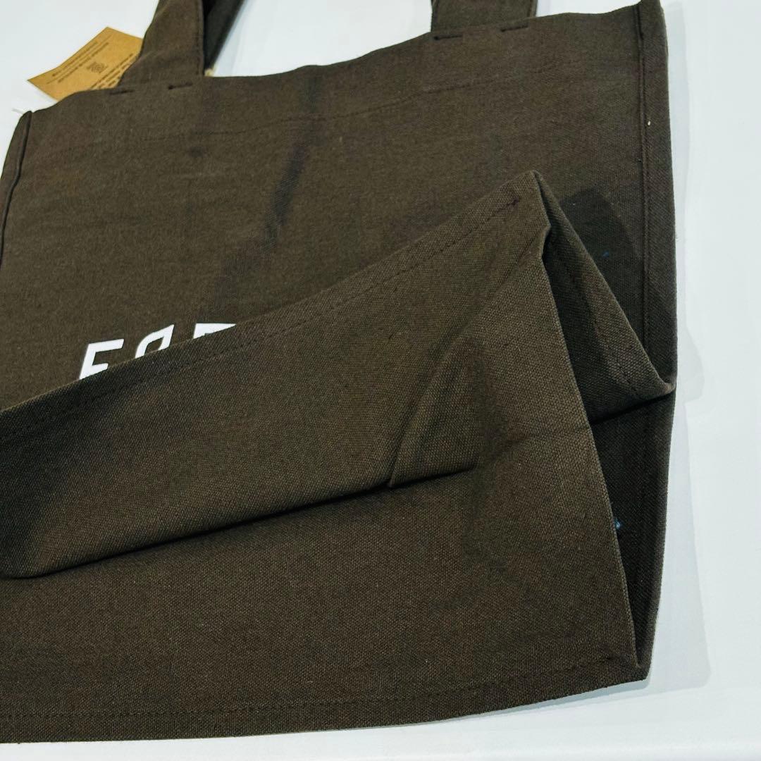 『新品未使用』EREWHON高級ロゴキャンバストートバッグ ダークブラウン