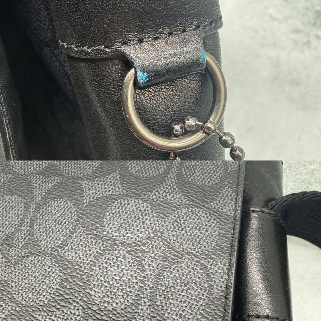 COACH コーチ メッセンジャーバッグ PVC メトロポリタン クロスボディ