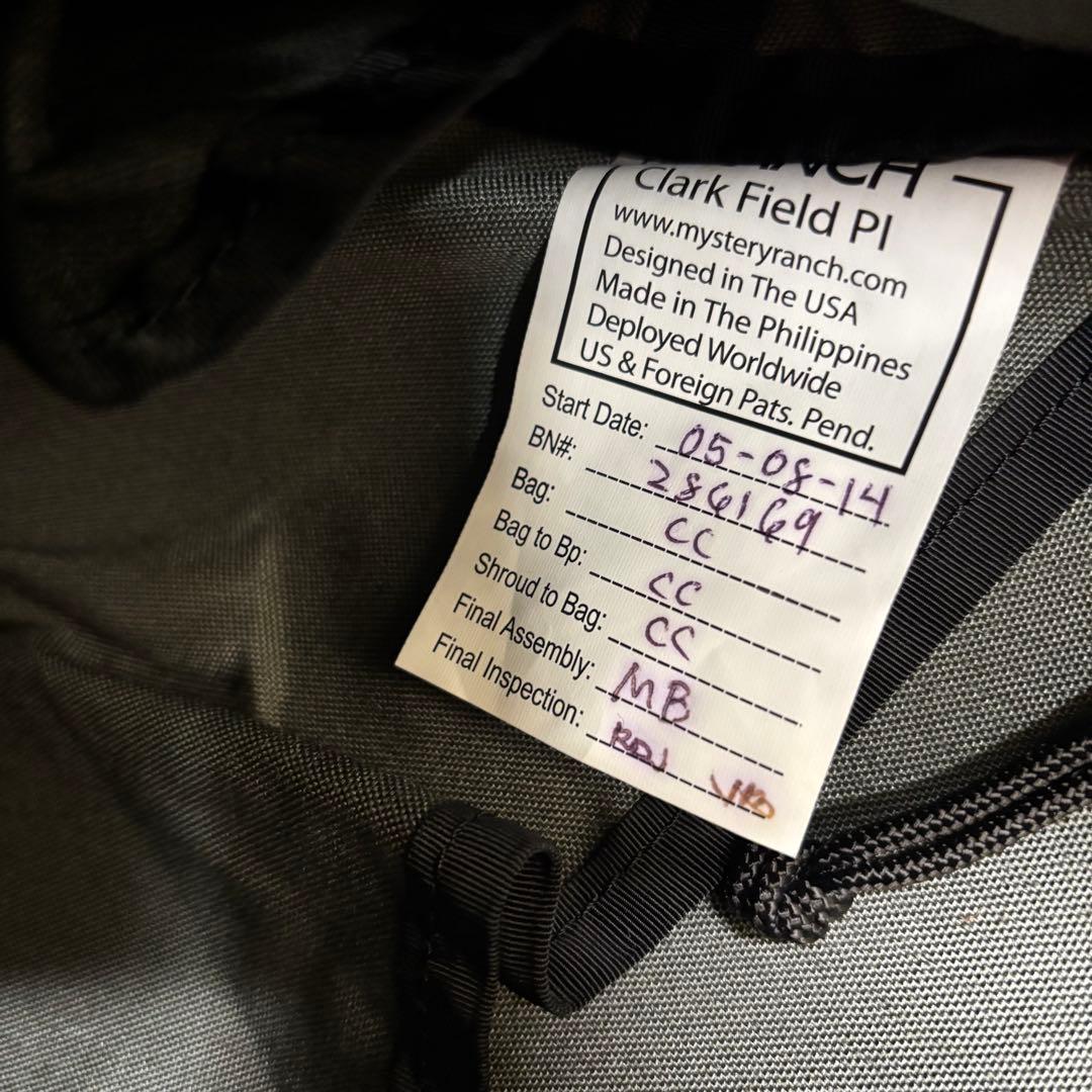 【未使用品】 MYSTERY RANCH インベーダー USA製 ブラック 美品