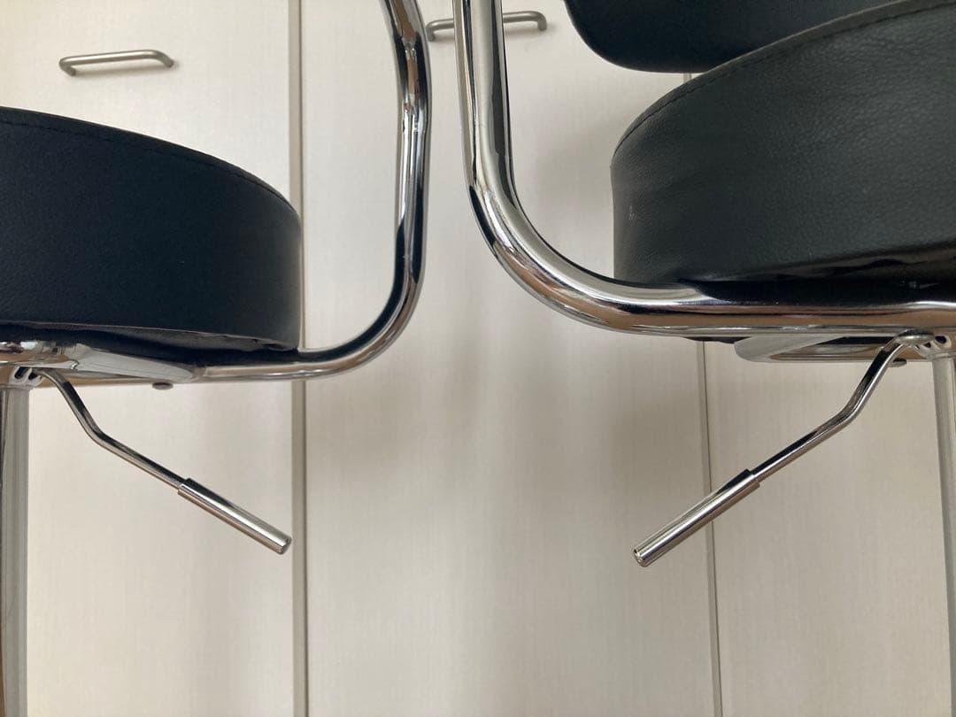 ニトリ　カウンターチェア　黒　2脚セット