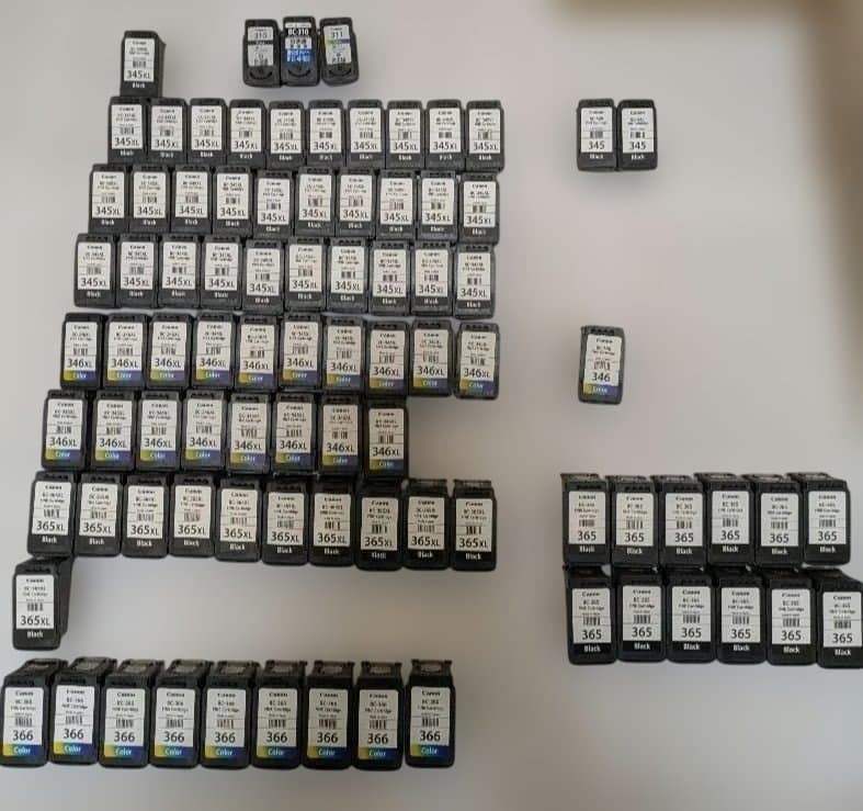 Canonプリンター　 純正品使用済みカートリッジ　86個