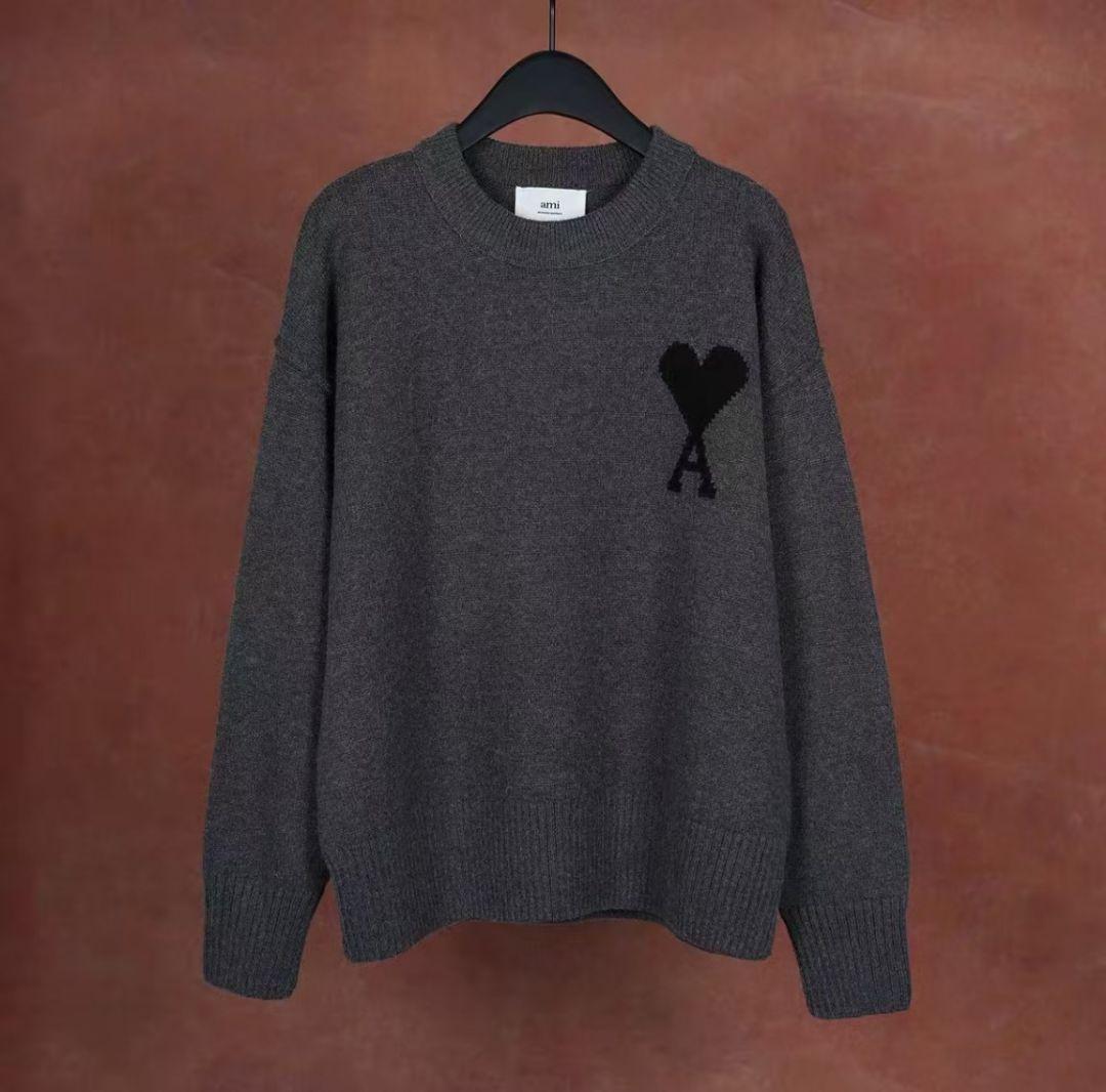 ✨新品✨AMI PARIS グレー クルーネックセーター M