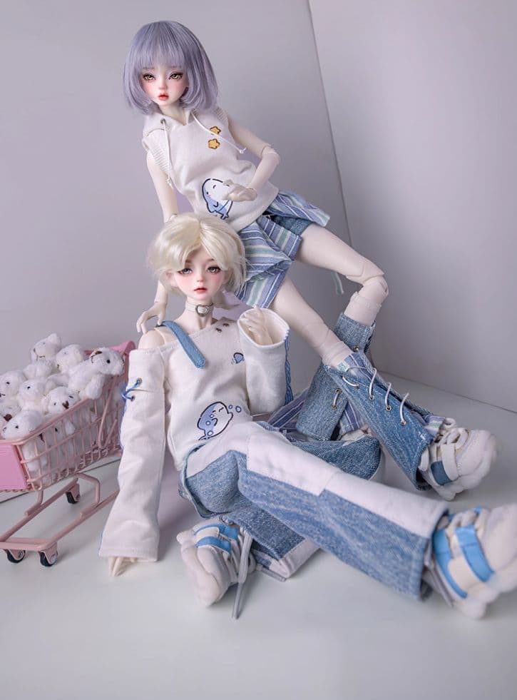 AX512 BJD 1/4 ドール本体 Amu 球体関節人形 ハンドメイド