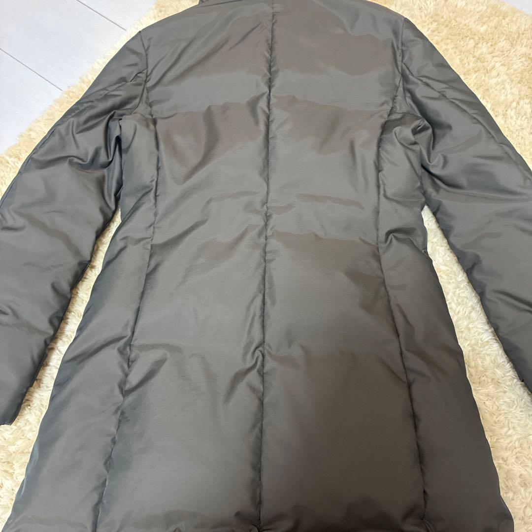 ICB オンワード樫山 ダウンコート ダブルブレスト カーキ AラインM-L