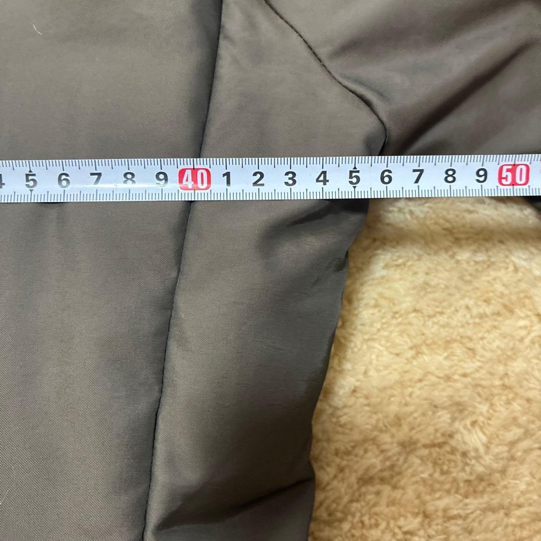 ICB オンワード樫山 ダウンコート ダブルブレスト カーキ AラインM-L