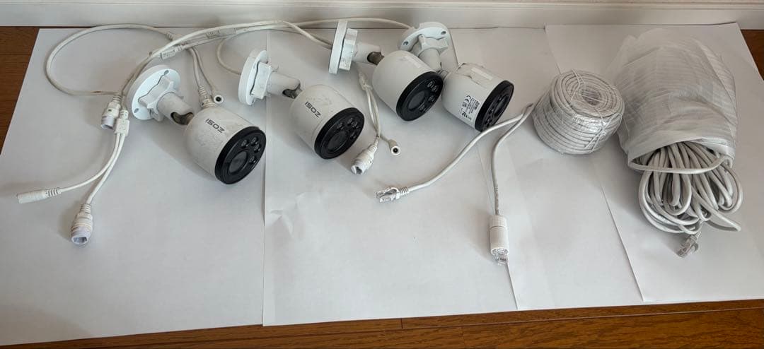 ZOSI POE防犯カメラ 4台セット 2TB おまけ付き(カメラ4台)