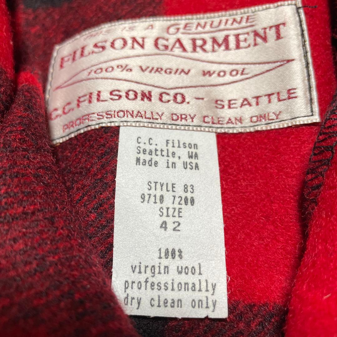 C.C. Filson ダブルマッキーノクルーザージャケット サイズ42