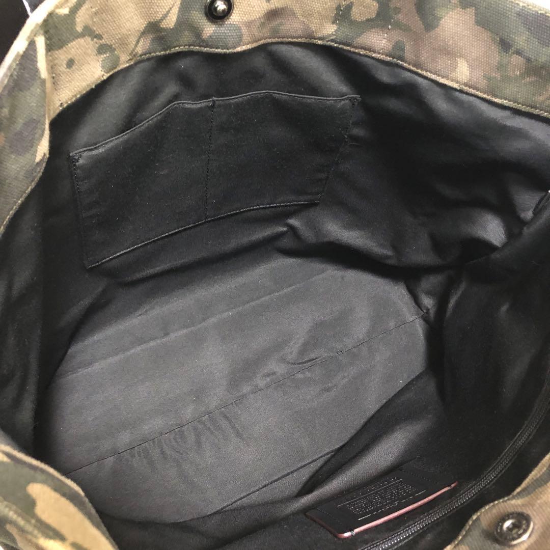 コーチ トートバッグ キャンバス カモフラ 迷彩 大容量 76809