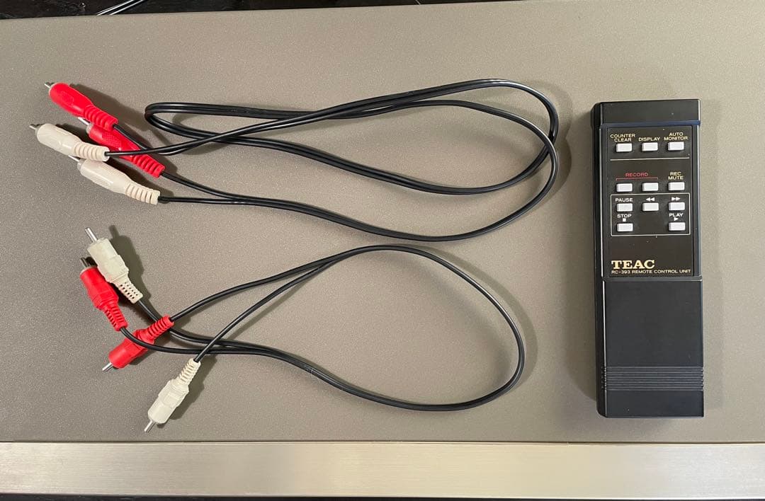 【美品】【希少】TEAC V-1050 カセットデッキ ゴールド リモコン付