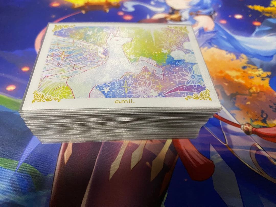 青白天門デッキ　調整パーツ&スリーブ付き