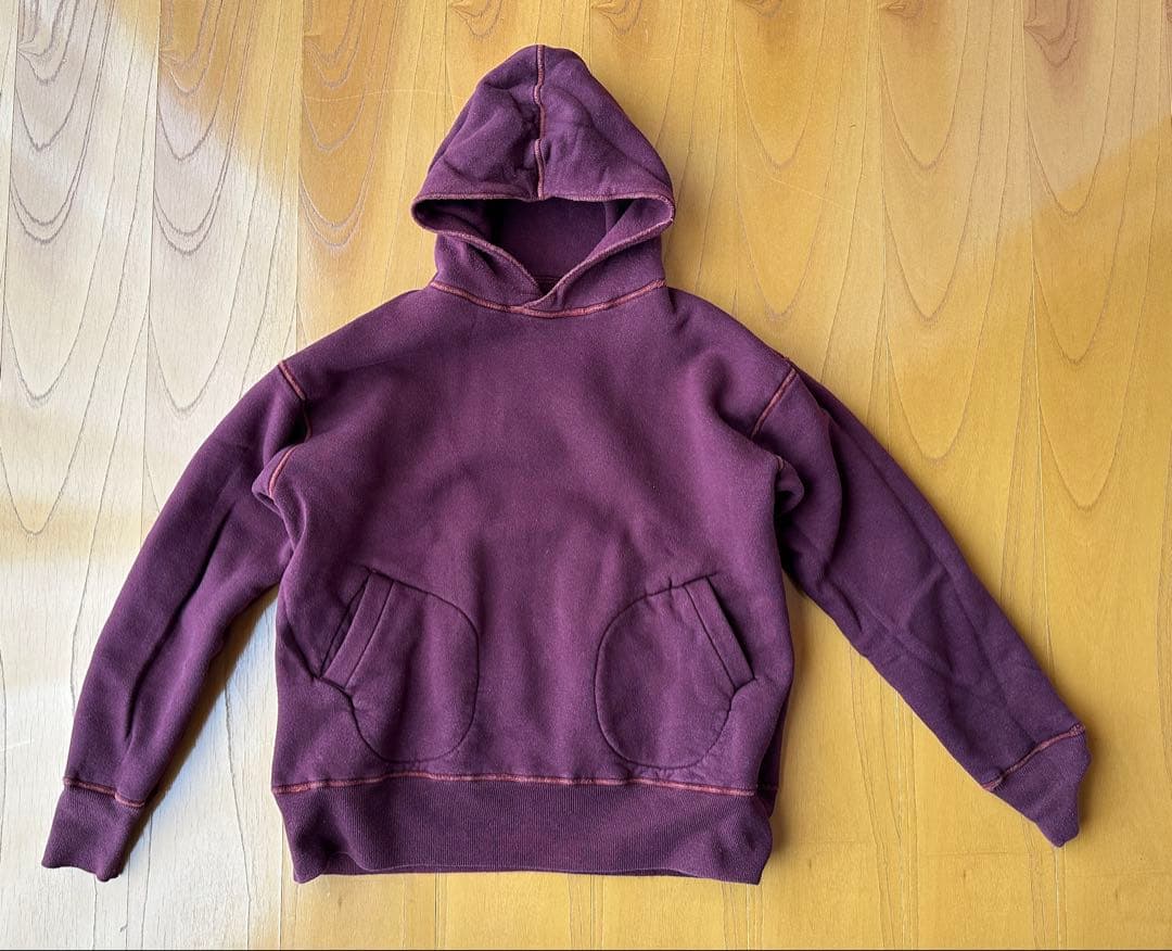 へラーズカフェ ダブルフェイス パーカ ボクシンググローブポケット サイズ42