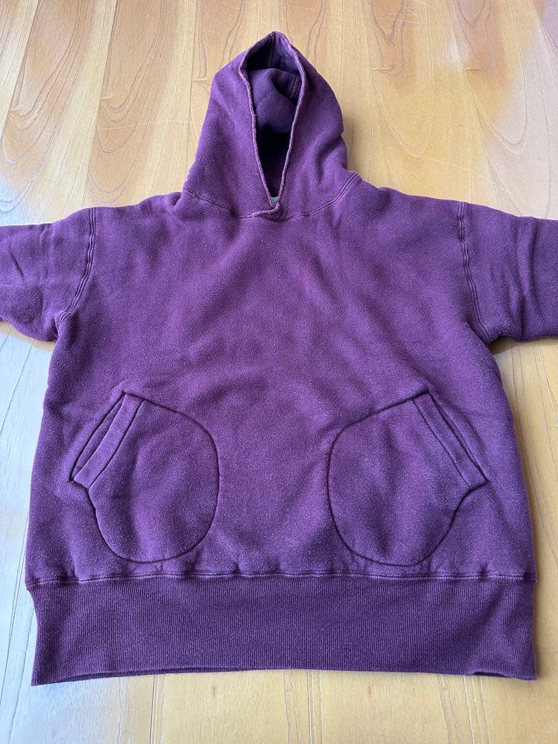 へラーズカフェ ダブルフェイス パーカ ボクシンググローブポケット サイズ42