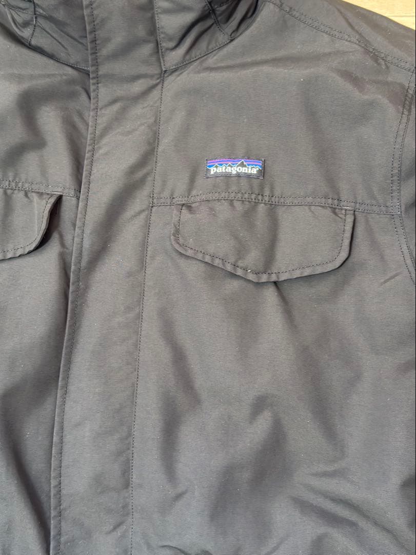 FA18 パタゴニア イスマスパーカ L フードなし ブラック フリース 裏ボア