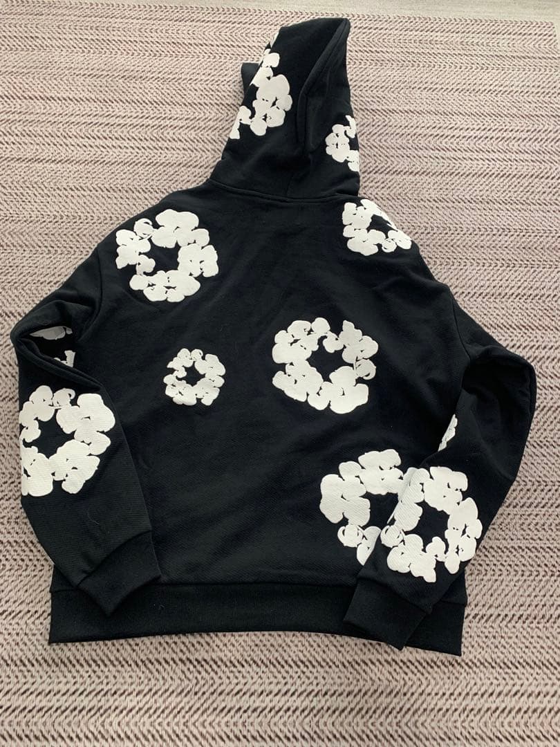 DENIM TEARS パーカー M ブラック 花柄