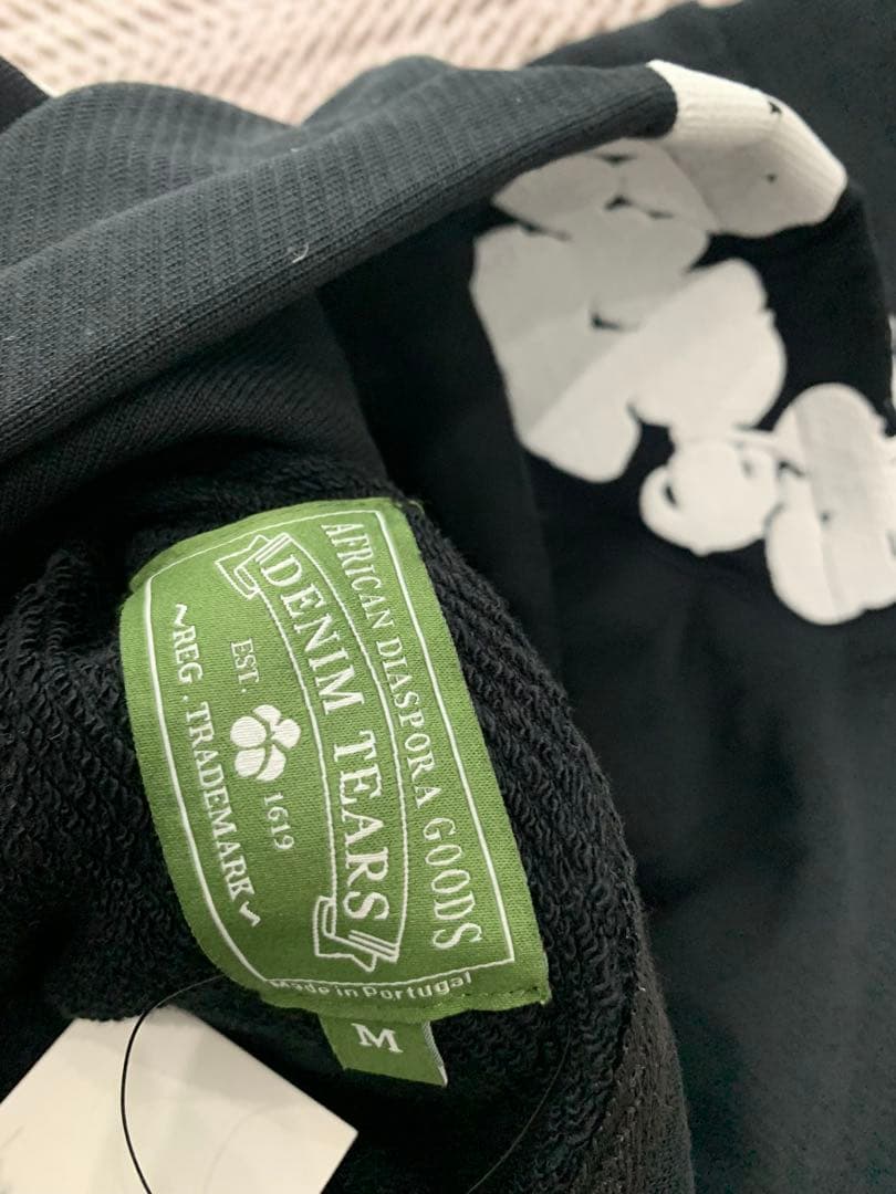 DENIM TEARS パーカー M ブラック 花柄