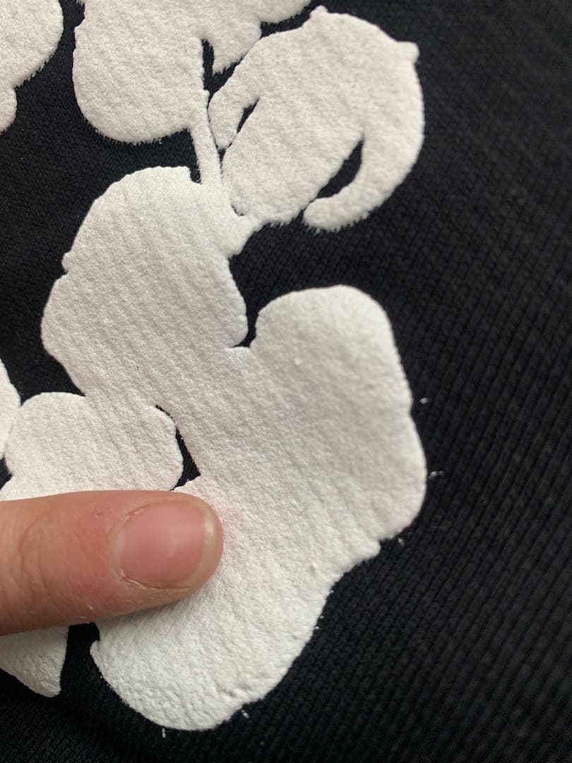 DENIM TEARS パーカー M ブラック 花柄