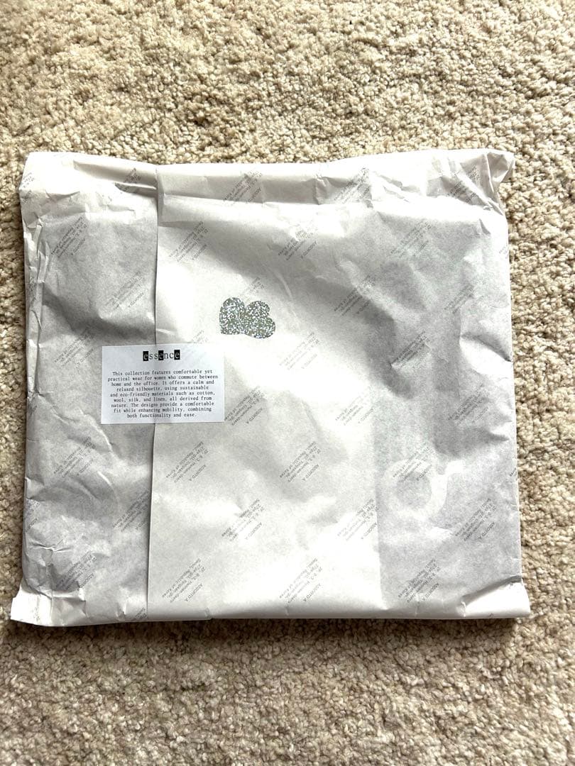 新品未使用　haag トートバッグ　エコバッグ　チェック　（パープルチェック）