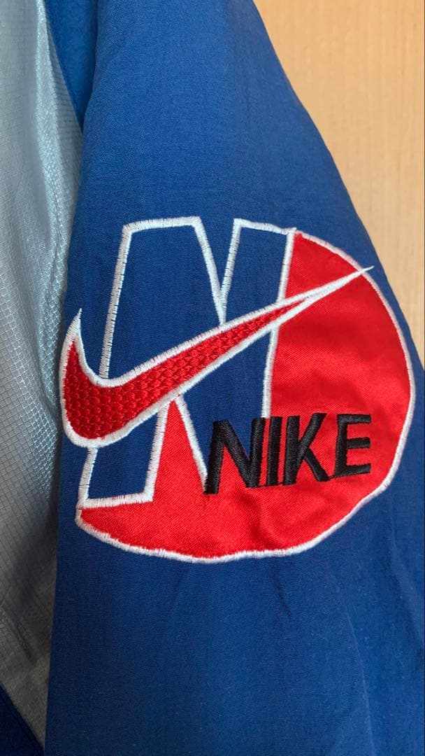 NIKE 90s ナイロンジャケット ブルー Lサイズ Supreme 元ネタ