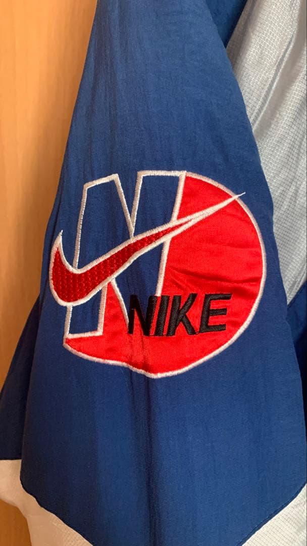 NIKE 90s ナイロンジャケット ブルー Lサイズ Supreme 元ネタ